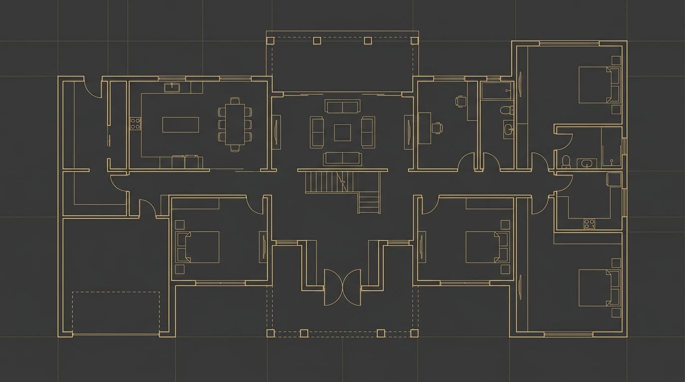 Floor Plan & Tour Concept — Technical clarity illustrative imagery